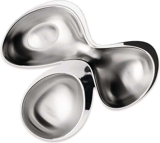 Alessi Babyboop Inox Ορντεβιέρα 3 Θέσεων Ασημί Ø23cm
