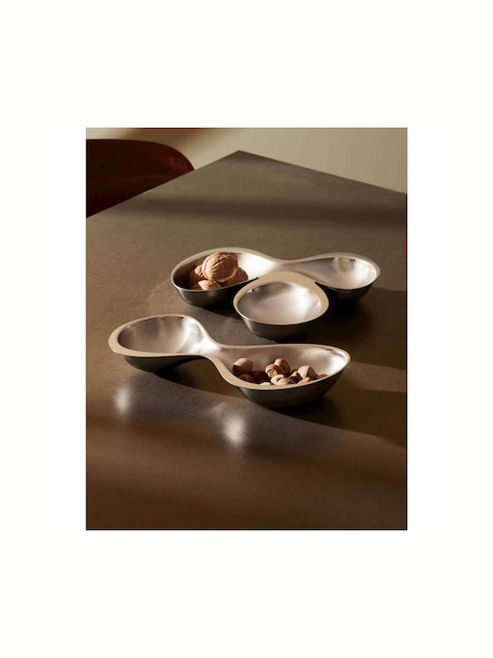 Alessi Babyboop Inox Ορντεβιέρα 3 Θέσεων Ασημί Ø23cm