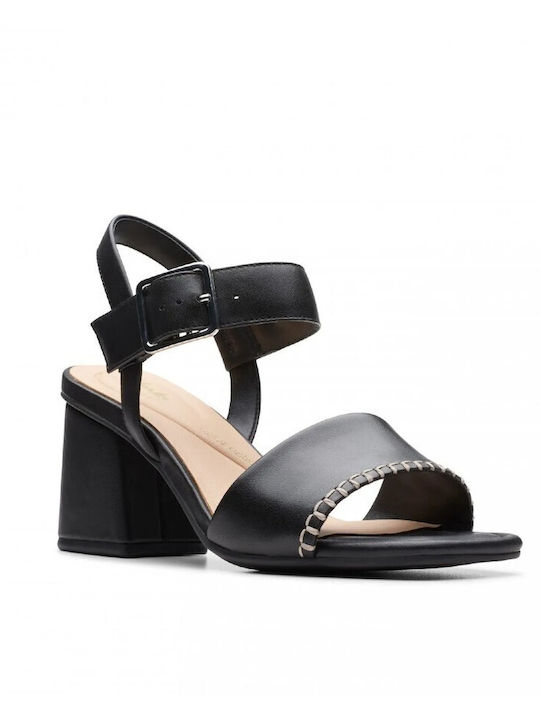 Clarks Leather Women's Sandals Black