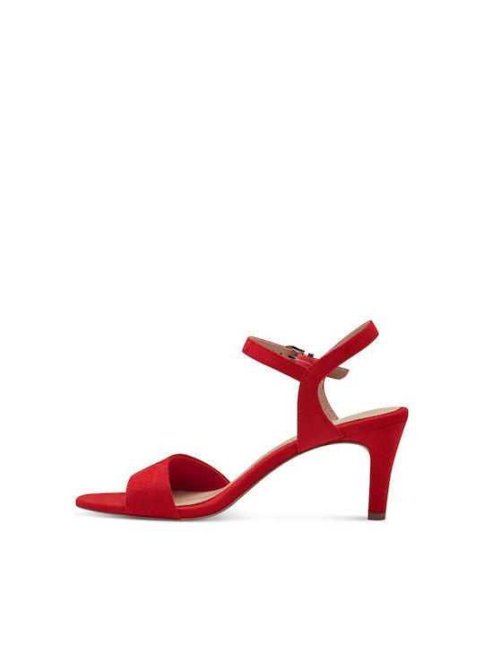Tamaris Fabric Women's Sandals Red