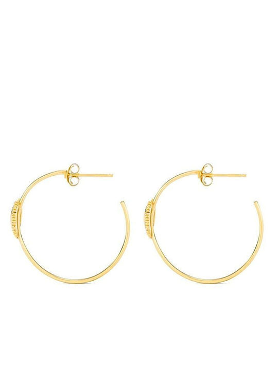 Radiant Earrings Hoops made of Steel Gold Plated