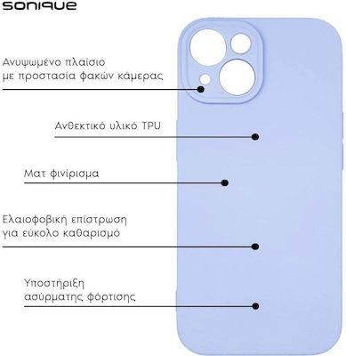 Sonique Coperta din spate Silicon / Tesatura Lila (Galaxy A25 5G)