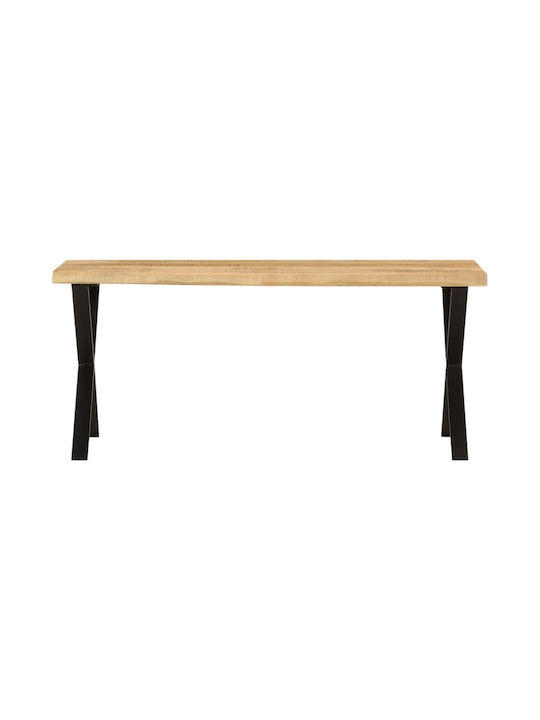 Table Dining Room from Solid Wood & Metal 105x33x45cm