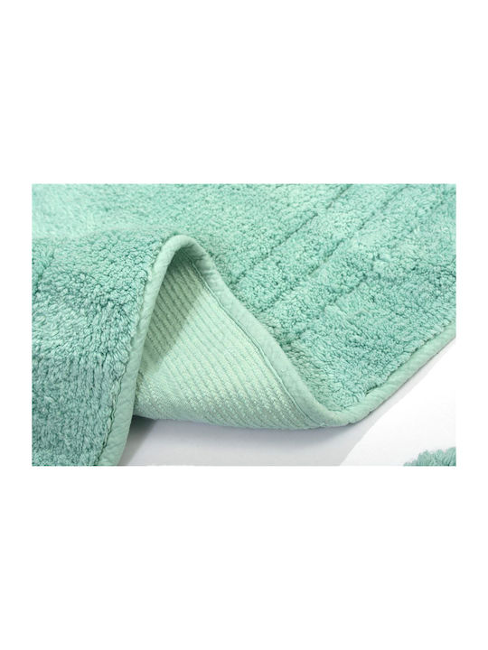 Dimcol Bath Mats Set Cotton Zucchi 33123010002 Light Aqua 3pcs