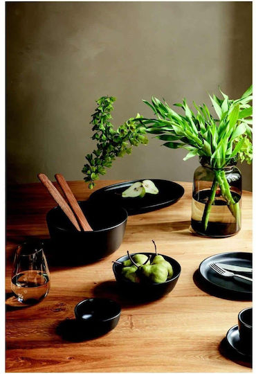 Eva Solo Serving Bowl Round Ceramic Black