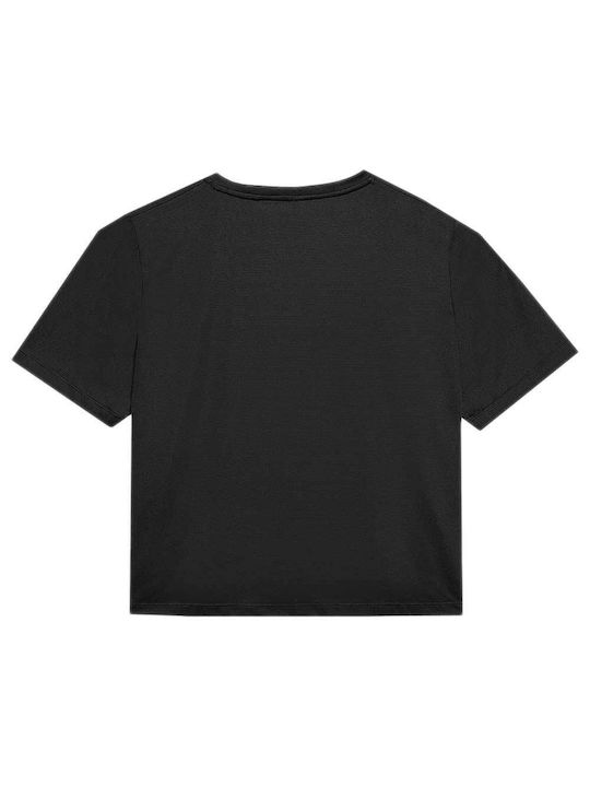 4F Women's Blouse Short Sleeve Black