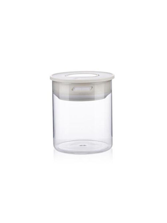 Alpina Appliances General Use Vase with Airtight Lid Glass Transparent 700ml 1 Piece