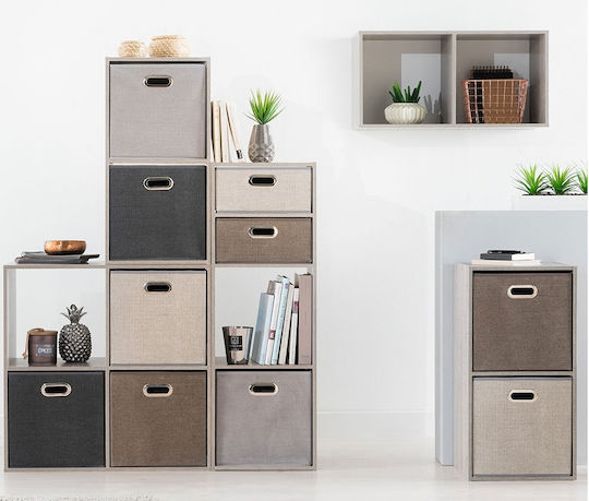 5Five Fabric Storage Box Dark Gray 31x31x31cm