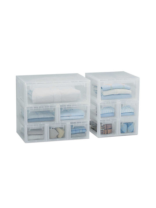 Terry Plastic Storage Box with Lid Transparent 59.6x39x21.3cm