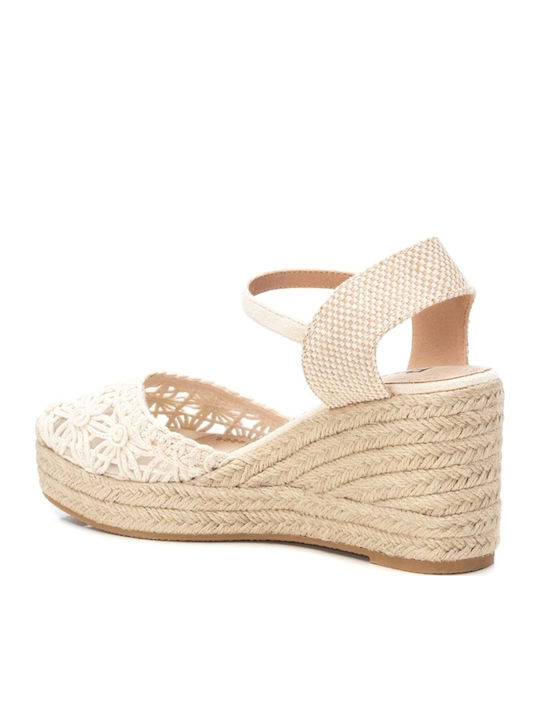 Women's Platform Espadrilles Beige