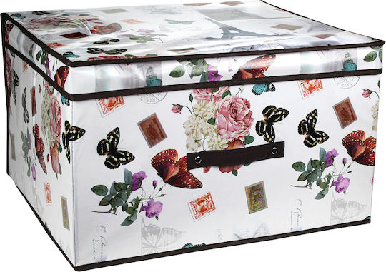 Tpster Plastic Storage Box with Lid Gray 60x50x40cm