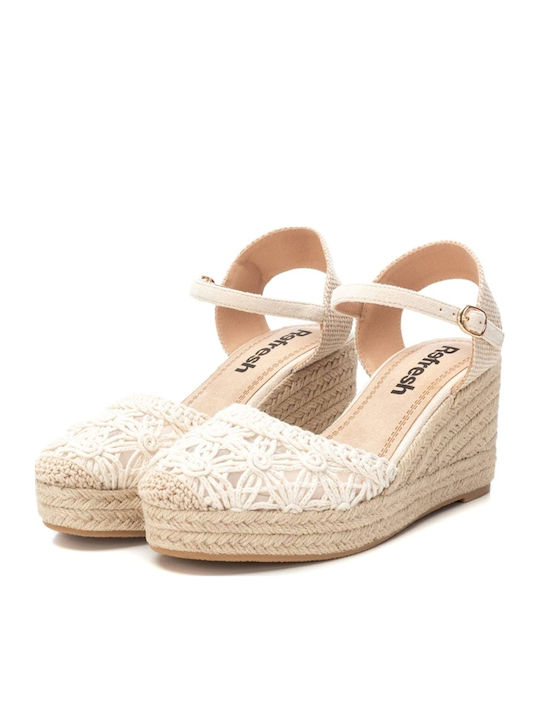Women's Platform Espadrilles Beige