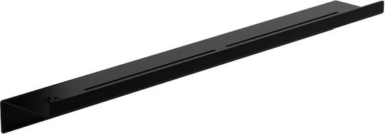 Verdi Wall Mounted Bathroom Shelf Metallic 70x9x7cm Black