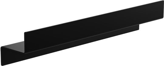 Verdi Montat pe perete Raft Baie Metal 50x9x10cm Neagră