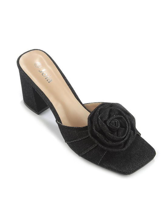 Fshoes Heel Mules Black