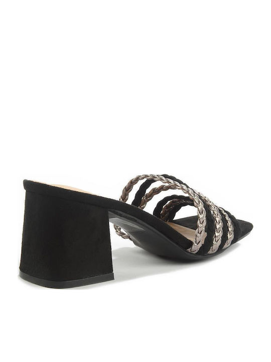 Suede Sandals Black