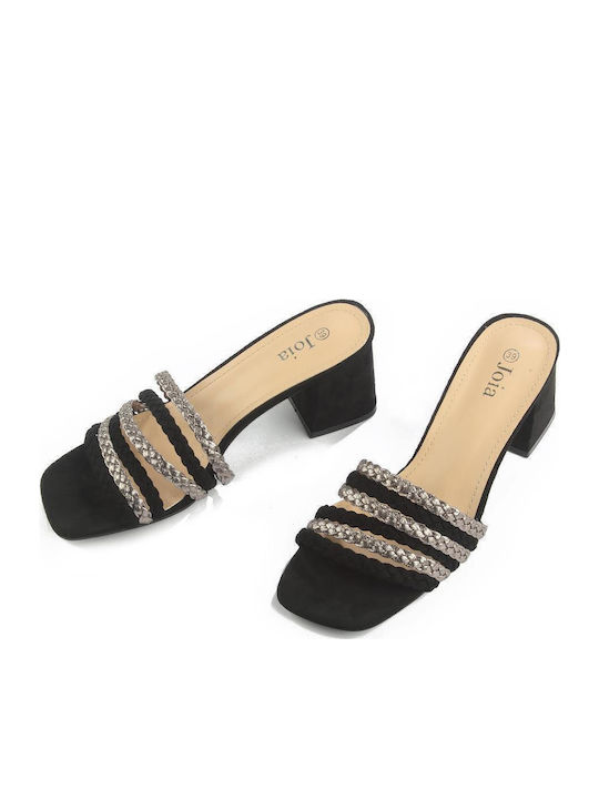 Suede Sandals Black