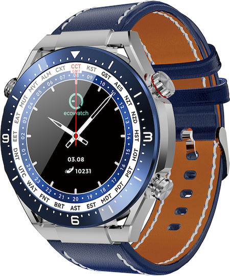 FitGo Ecowatch 1 51mm with Heart Rate Monitor (Blue)