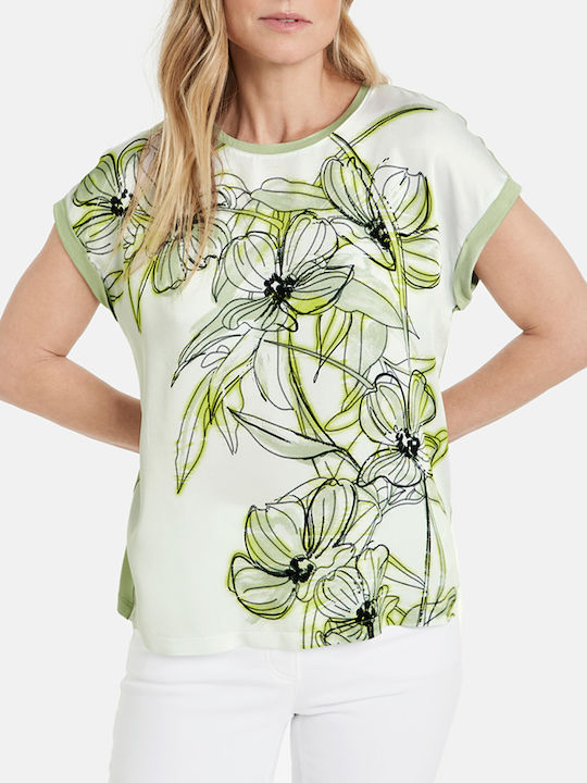 Gerry Weber Femeie Tricou Floral Verde