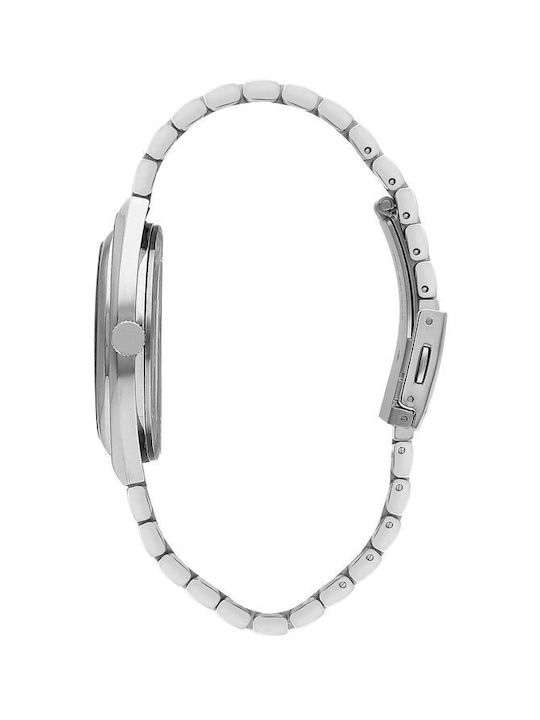 Lee Cooper Bracelet Uhr Batterie in Silber Farbe