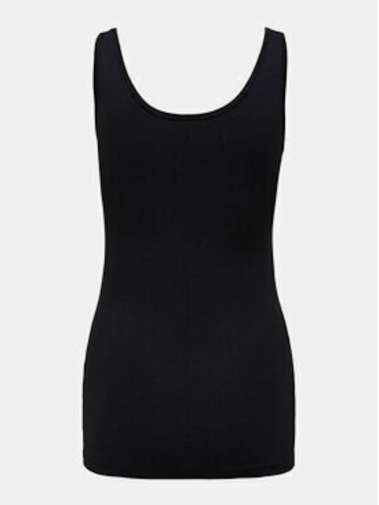 Damen Polo Ärmellose Schwarze Bluse