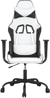 vidaXL 345409 Gaming Chair with Adjustable Arms White / Black