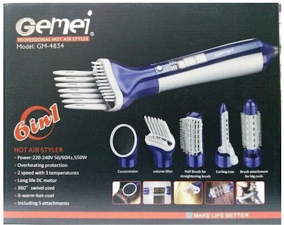 Gemei GM-4834 Electric Hair Brush with Air 550W