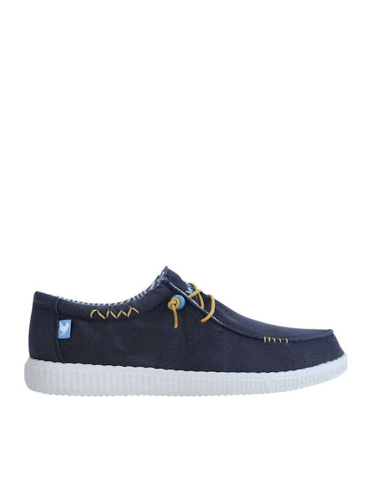 Men's Leather Moccasins Blue