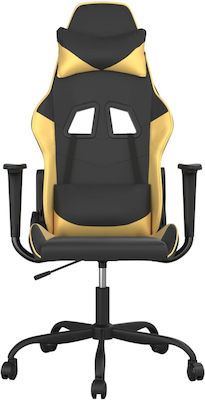 vidaXL 345401 Gaming Chair with Adjustable Arms Black / Gold