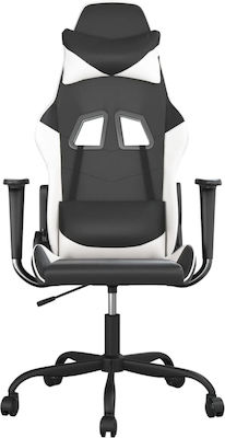 vidaXL 3143646 Gaming Chair with Adjustable Arms Black / White