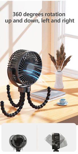 Yuhua Ventilator USB 7W Schwarzes