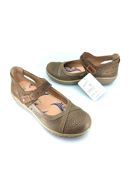 Anatomic Leather Ballerinas Brown