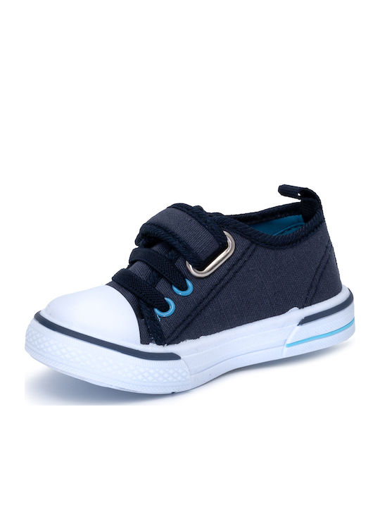 Παιδικά Sneakers με Σκρατς Navy Μπλε