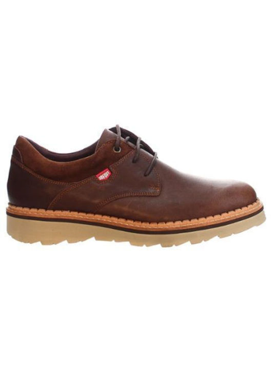 Onfoot Men's Leather Casual Shoes Brown