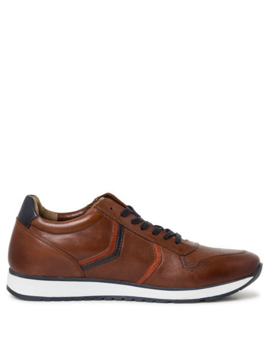 Marco Tozzi Men's Anatomic Leather Casual Shoes Tabac Brown