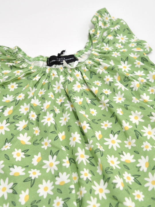 Prod Kids Dress Floral Green