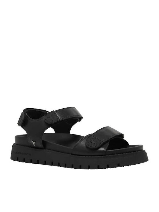 Sandale De Piele Pentru Damă Negre