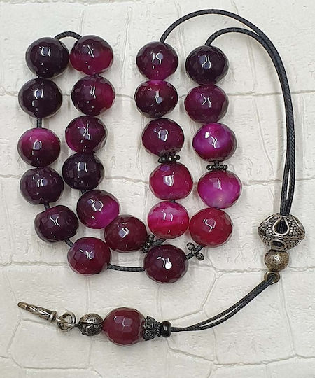 Roloi Komboloi Agate Worry Beads Multicolour 29cm