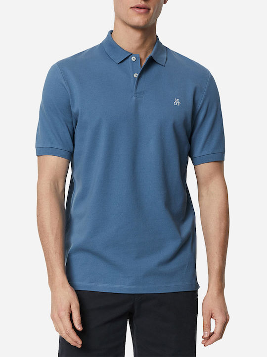 Marc O'Polo Herren Kurzarmshirt Polo Indigo