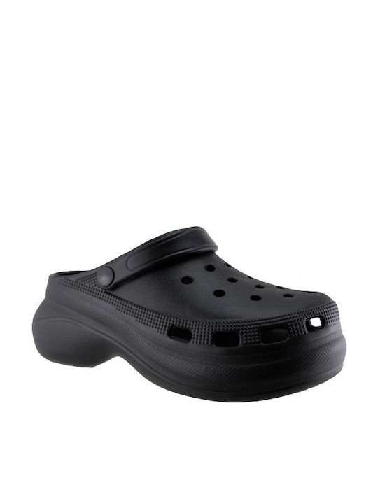 Adam's Shoes Γυναικεία Σαμπό Μαύρα