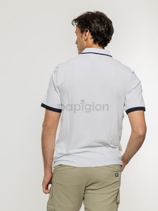 Jack & Jones Bluza Bărbătească cu Mânecă Scurtă Polo White