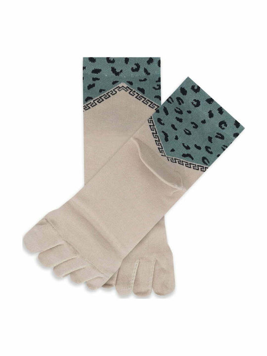 Ytli Βαμβακερή Κάλτσα Δάχτυλα Toe Socks Σχέδια Animal Print Ytli Βαμβακερή Κάλτσα Δάχτυλα Toe Socks Σχέδια Animal Print