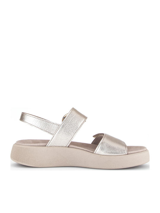 Sandale Casual Damă Anatomici Aurii Din Piele