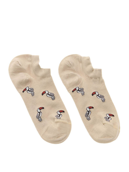 Walk Tukan Design Men's Socks Beige