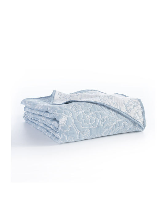 Nef-Nef Homeware Moanna Κουβερλί Υπέρδιπλο από Βαμβάκι & Πολυεστέρα Blue 230x240cm