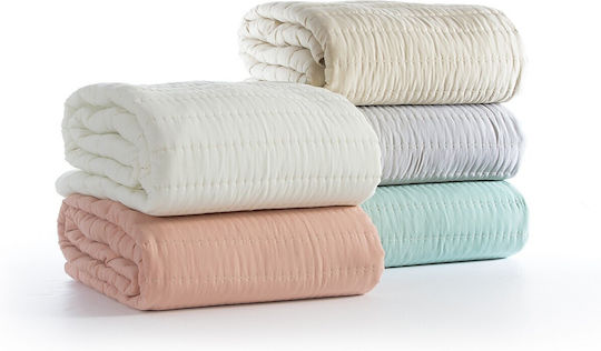 Nef-Nef Homeware Colorfull Coverlet King Size Microfiber Aqua 270x270cm