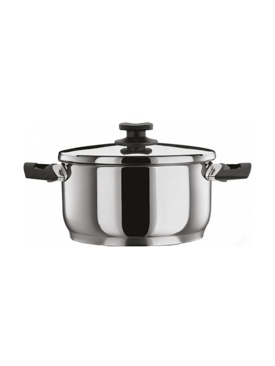 Pyramis Classic Βαθιά Ανοξείδωτη Κατσαρόλα 5.5lt / 24cm