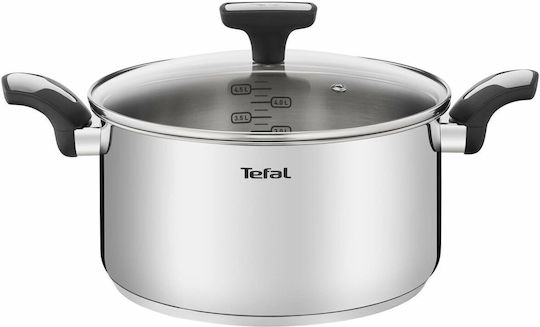 Tefal Emotion Deep Stainless Steel Pot 5.2lt / 24cm