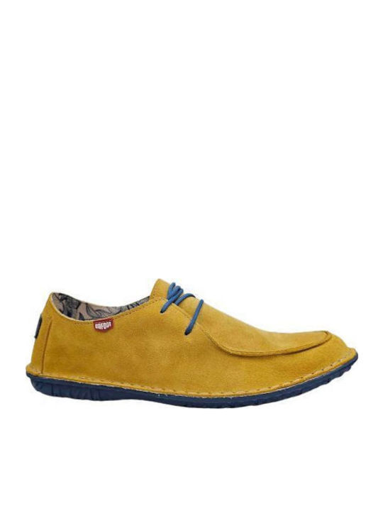 Leder Herren Freizeitschuhe Gelb