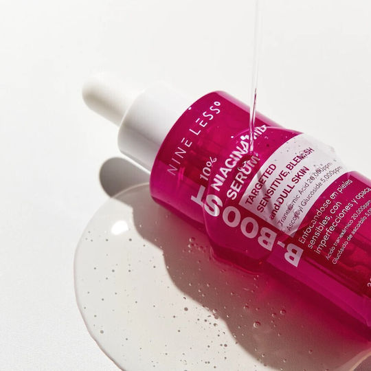 Nine Less B-Boost 10% Niacinamide Serum Face with Vitamin C & Niacinamide for Radiance 30ml